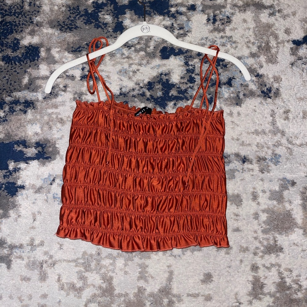 UO Jessica Smocked stop- Orange